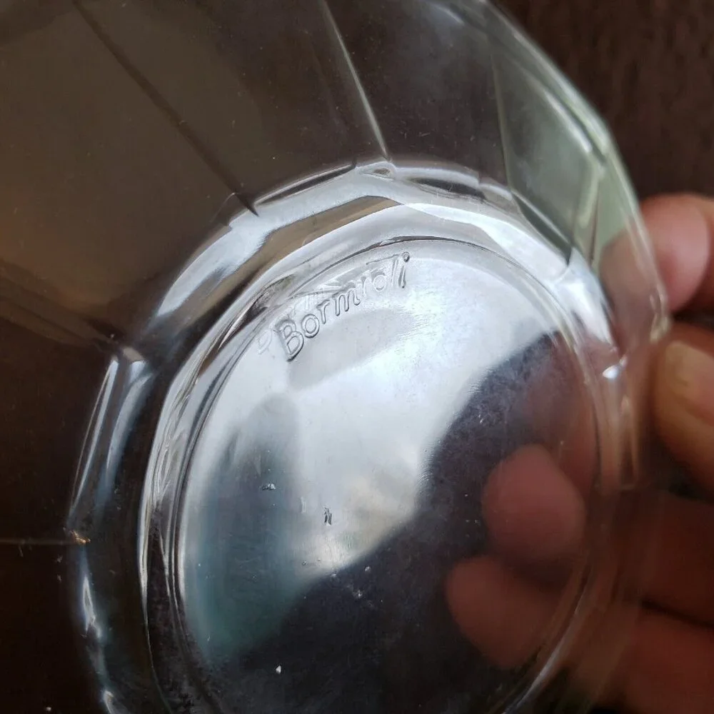 Bormioli‎ Rocco ITALY Clear Demitasse Espresso Cups & Saucers SET 4
